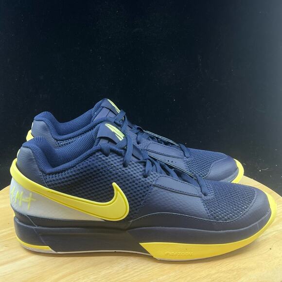 Nike Ja 1 Mens Sz 8.5 Shoes Midnight Blue Basketball FQ4796-402 Sneaker Athletic - Picture 5 of 9